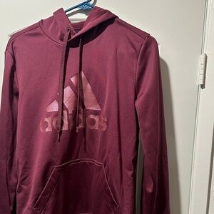 Adidas women’s burgundy Hoodie Sweater